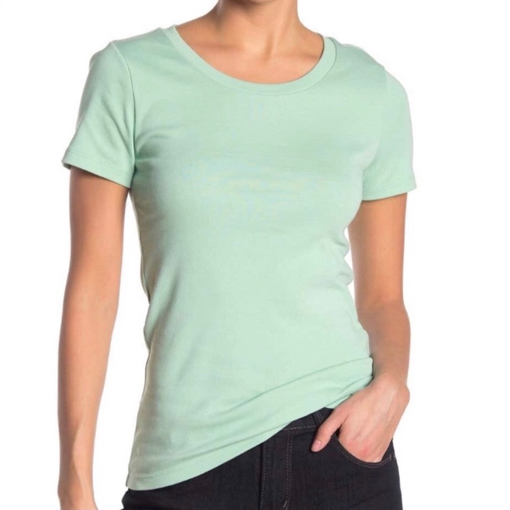 J. Crew Perfect Fit T-Shirt Light Green Women's